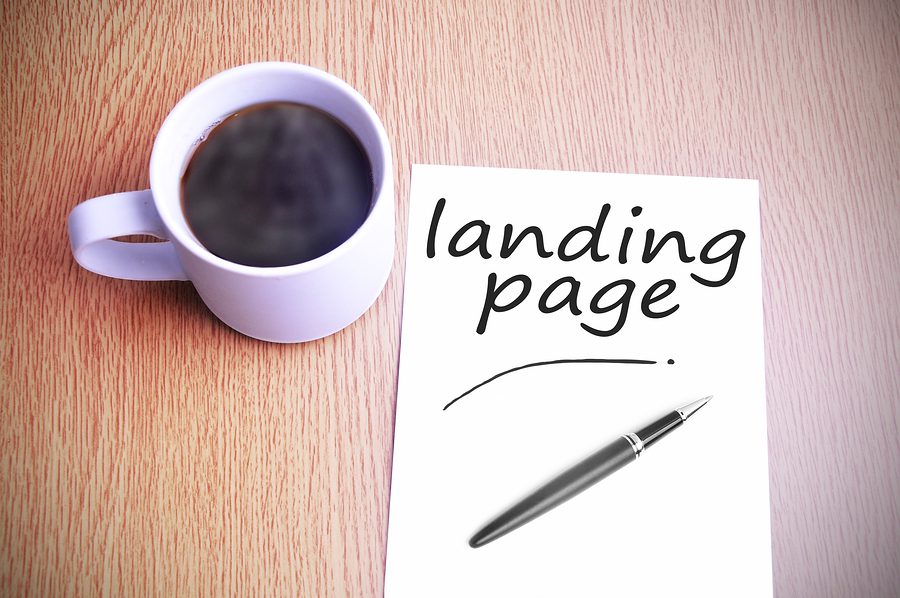 landing page