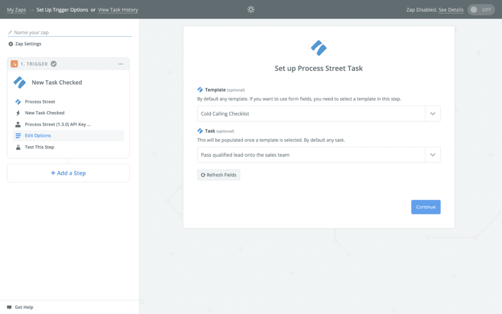 Set up business process automations